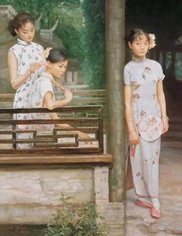 陈逸鸣笔下的女人,也极具东方神韵! | 书画资料