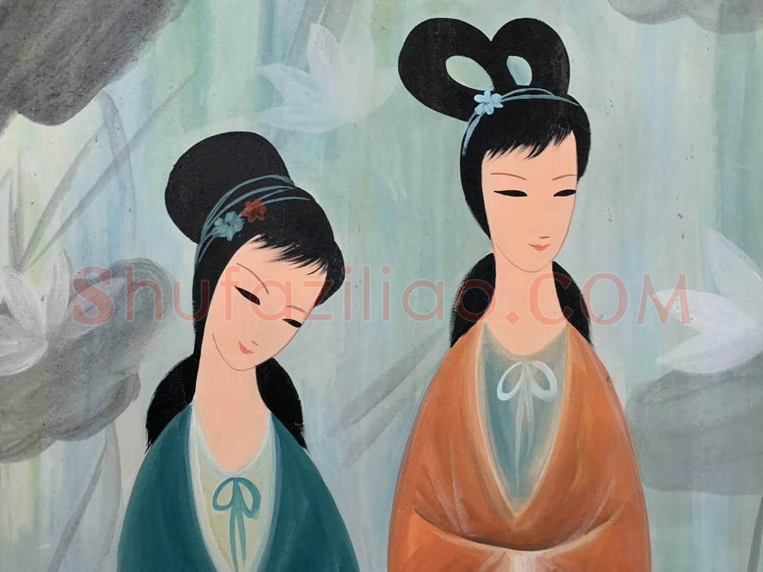 林风眠丈二钜制《五美图》，堪称镇馆之宝！ | 国画作品