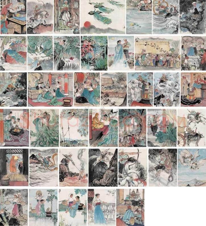 程十发连环画《召树屯和喃婼娜》 | 书画知识