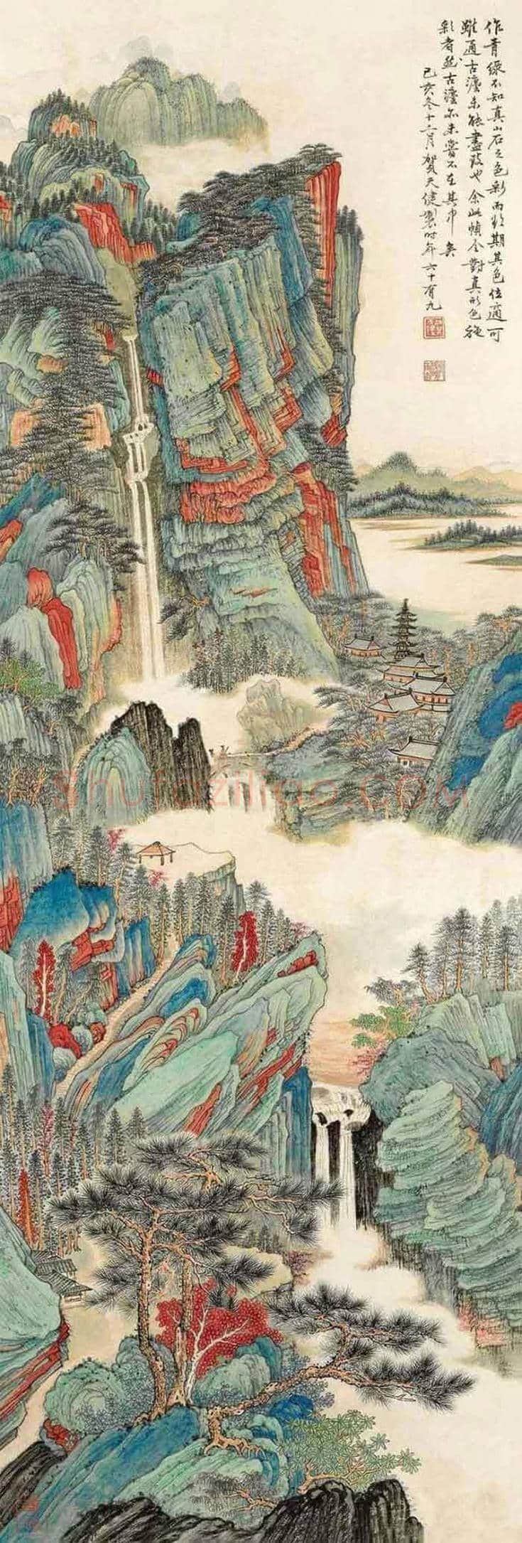 贺天健山水画欣赏 | 书画知识