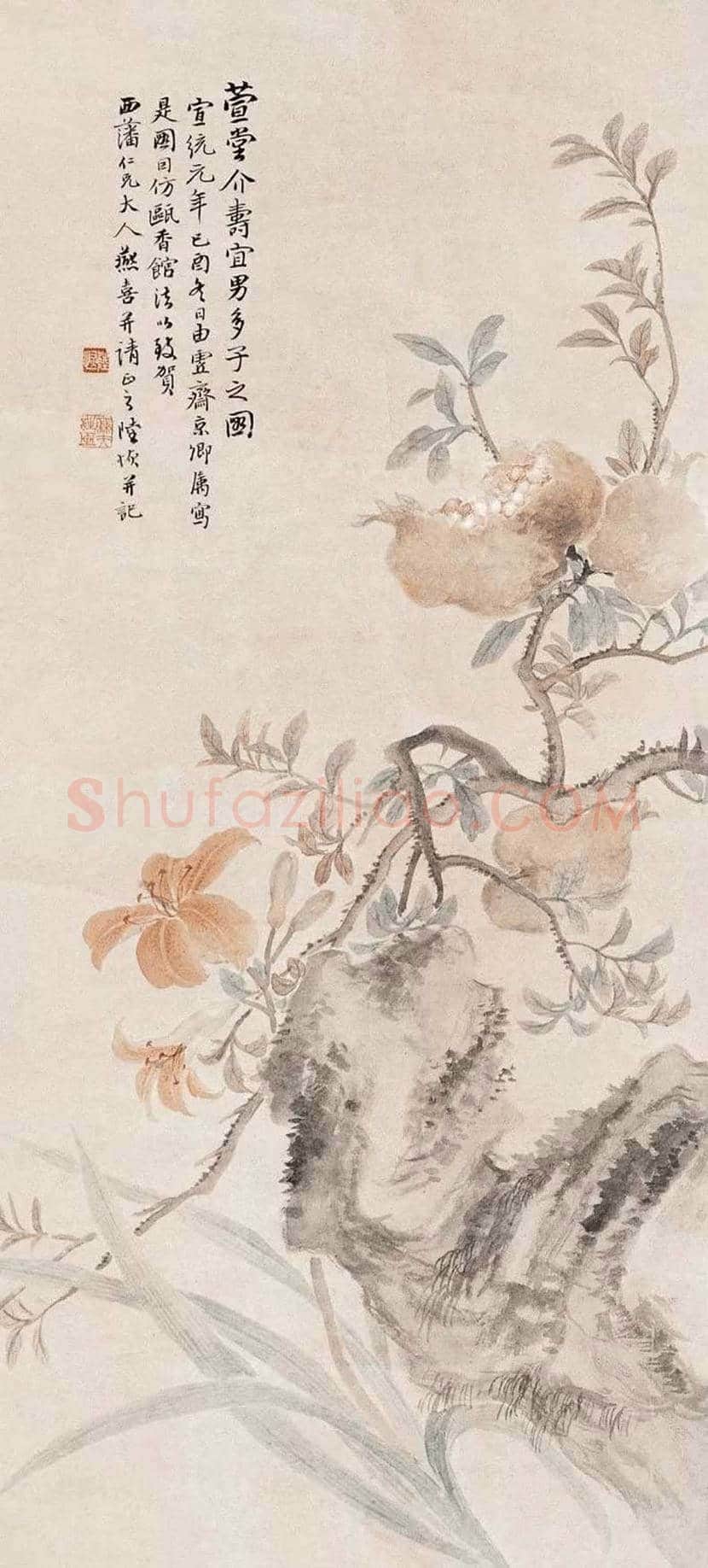 陆恢花鸟画作品欣赏 | 书画讲解