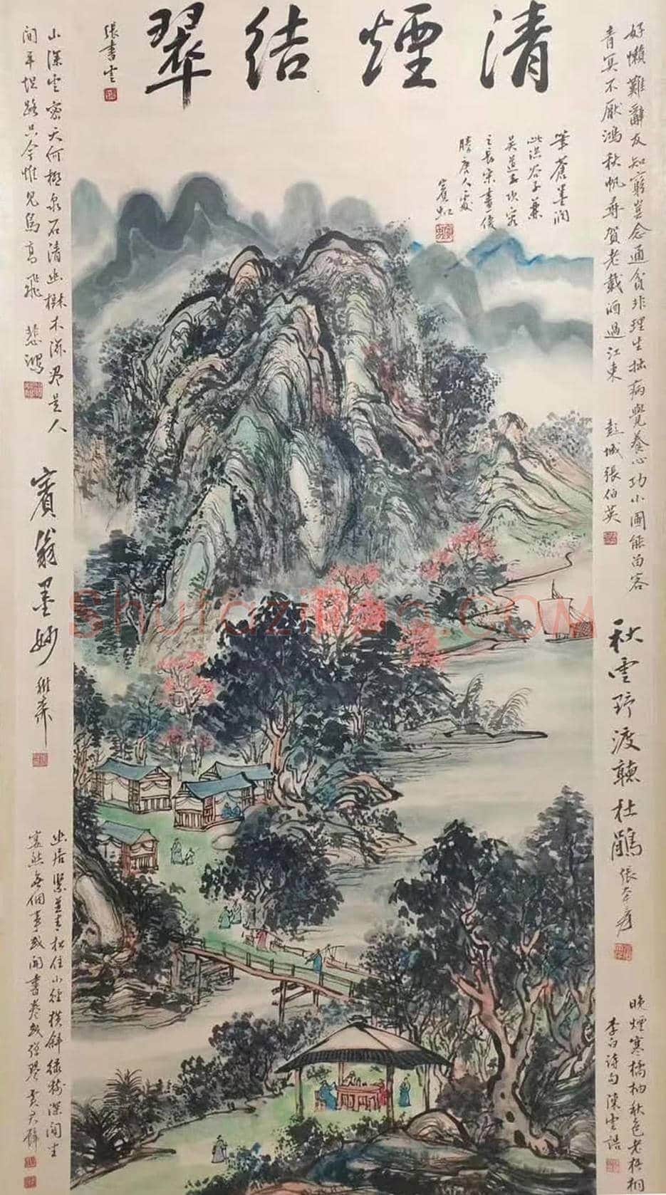 黄宾虹作品《潭渡幽居图》,至尊力作 | 国画作品