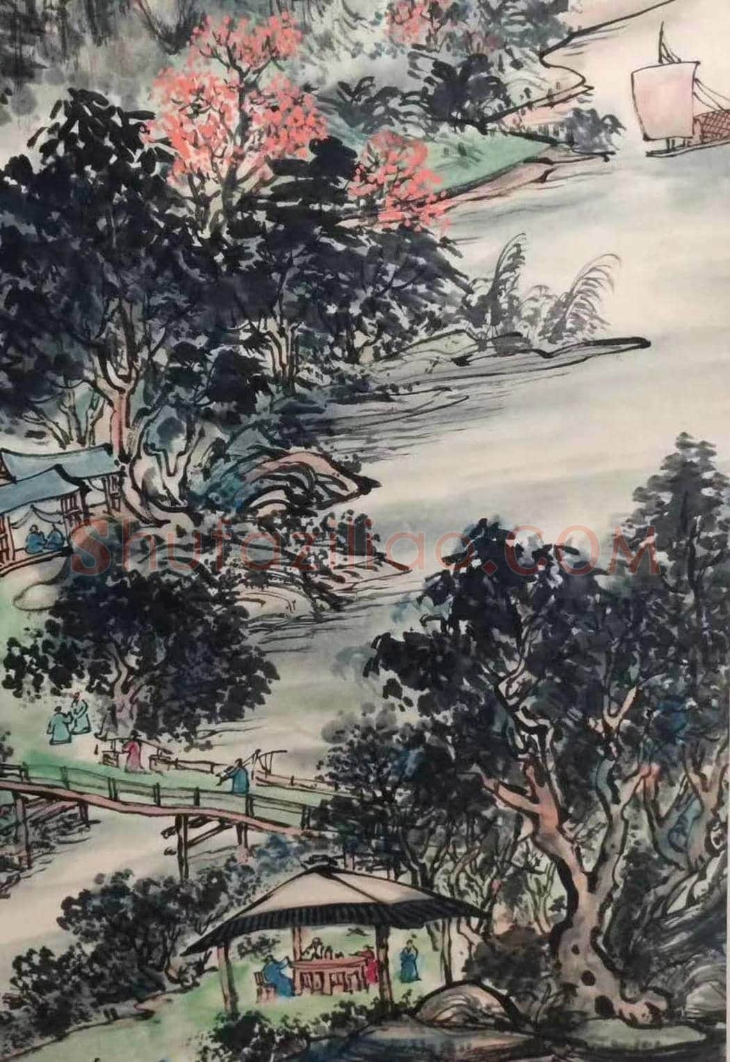 黄宾虹作品《潭渡幽居图》,至尊力作 | 国画作品