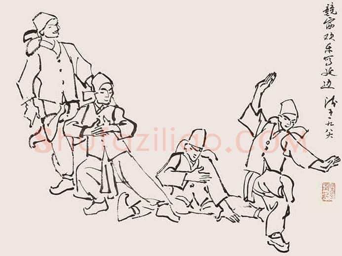 叶浅予《白描舞姿图册》欣赏 | 书画文摘