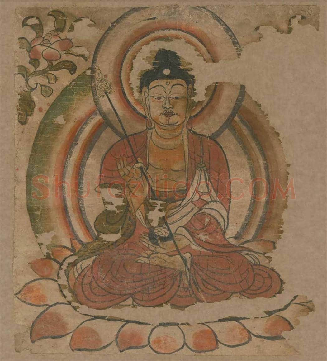 五代药师如来像页欣赏 | 著名国画图片