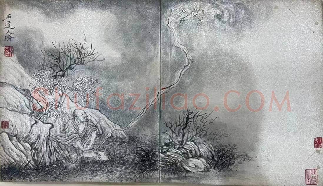方士庶旧藏——石涛《罗汉册》 | 国画欣赏