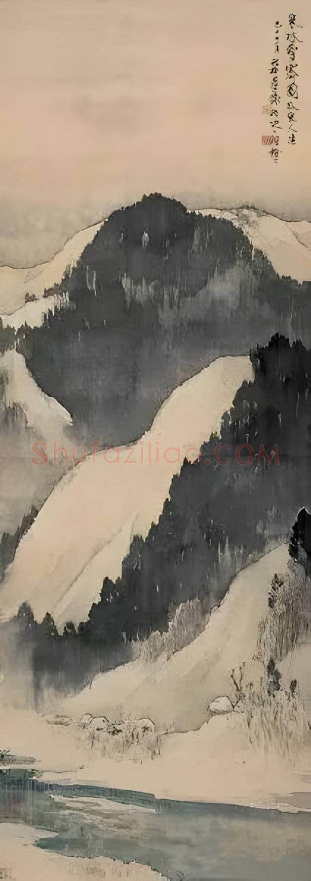 谢稚柳笔下的雪景山水 | 书画常识