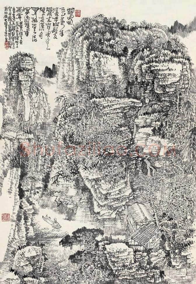 绘画奇人黄秋园作品欣赏(100幅) | 书画百科