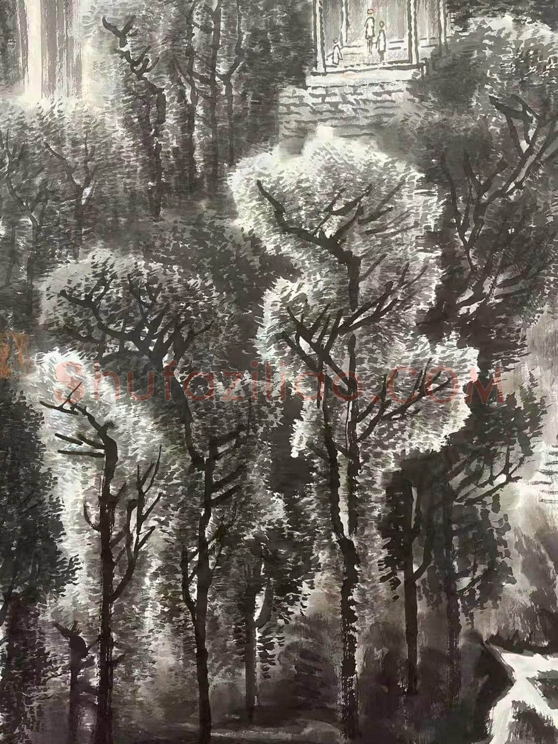 李可染作品《雨后清音图》，精品佳作！ | 国画赏析