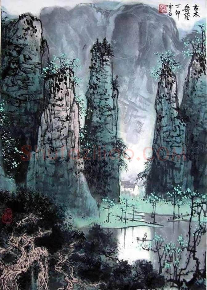 白雪石绘画作品《桂林山水》欣赏(100幅) | 书画文摘