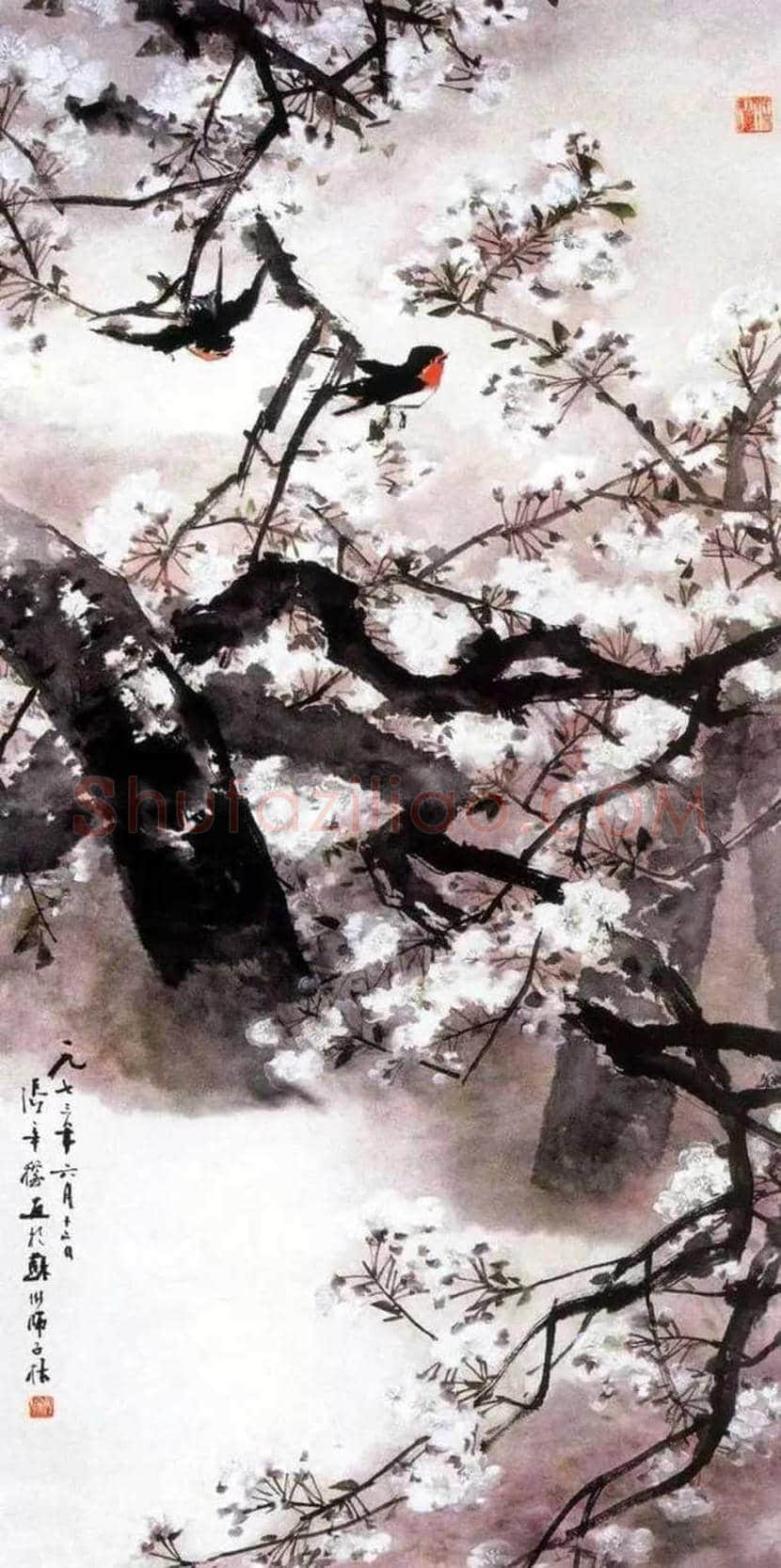 张辛稼花鸟画作品欣赏 | 书画学堂