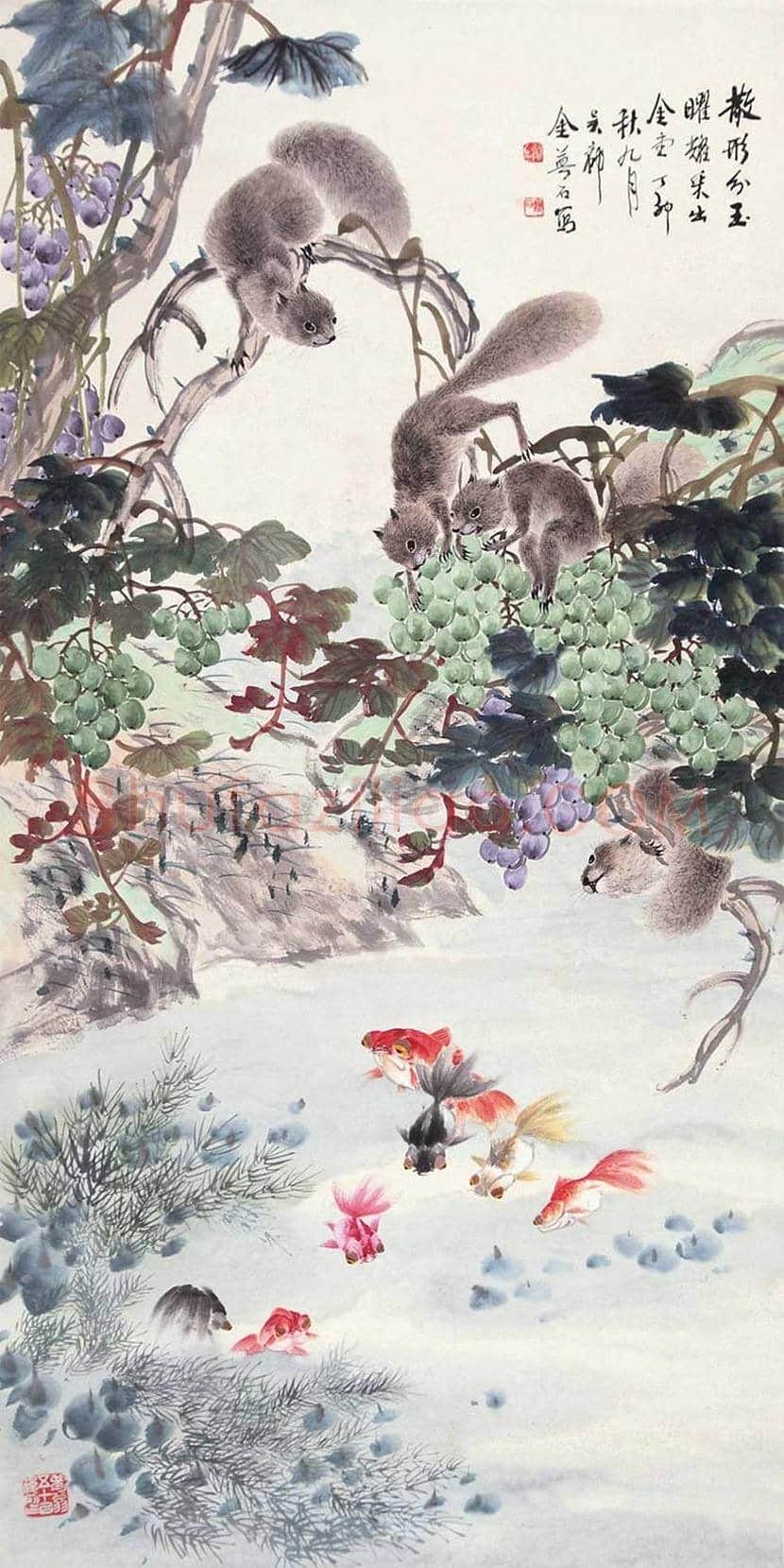 金梦石花鸟画欣赏 | 书画讲解