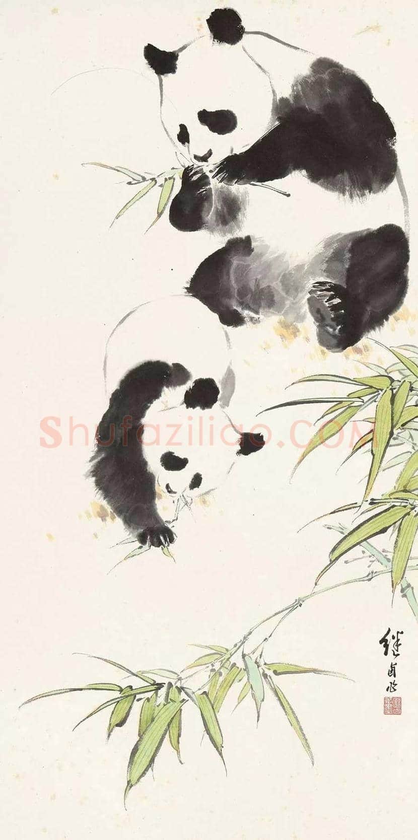 刘继卣笔下的国宝熊猫 | 书画讲解