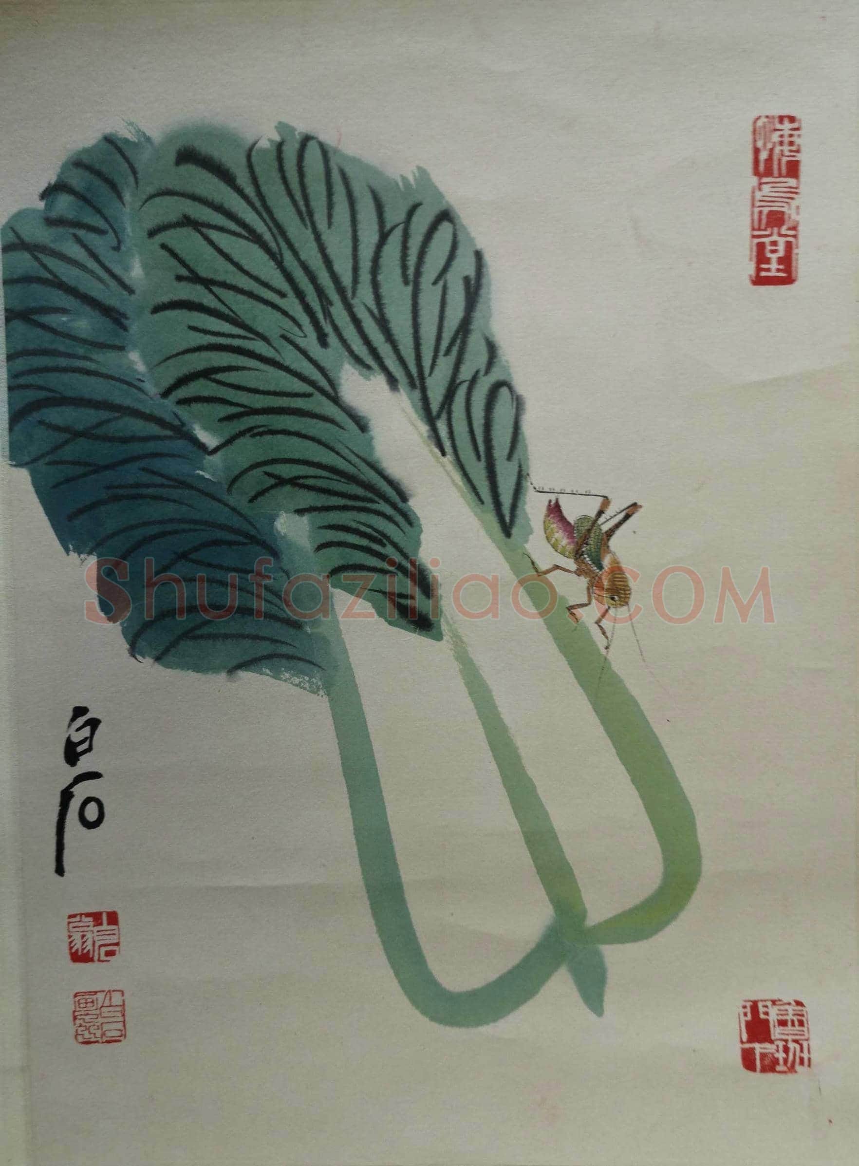 齐白石书画双挖四条屏，与贺孔才艺文交往的见证！ | 国画作品