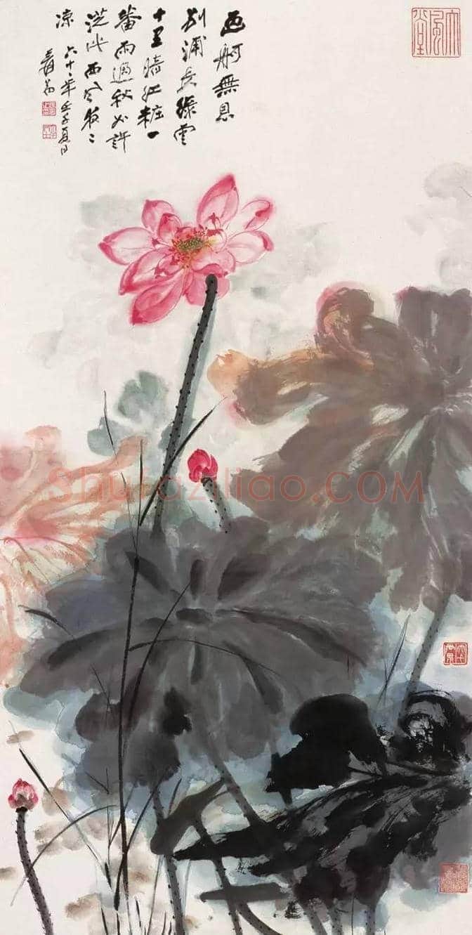 国画大师张大千的百荷图欣赏！ | 书画文摘