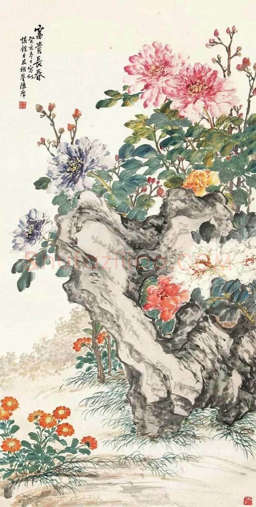 陈摩作品欣赏 | 书画资料