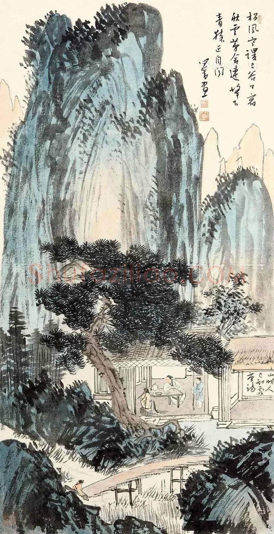 溥儒山水画欣赏 | 书画百科