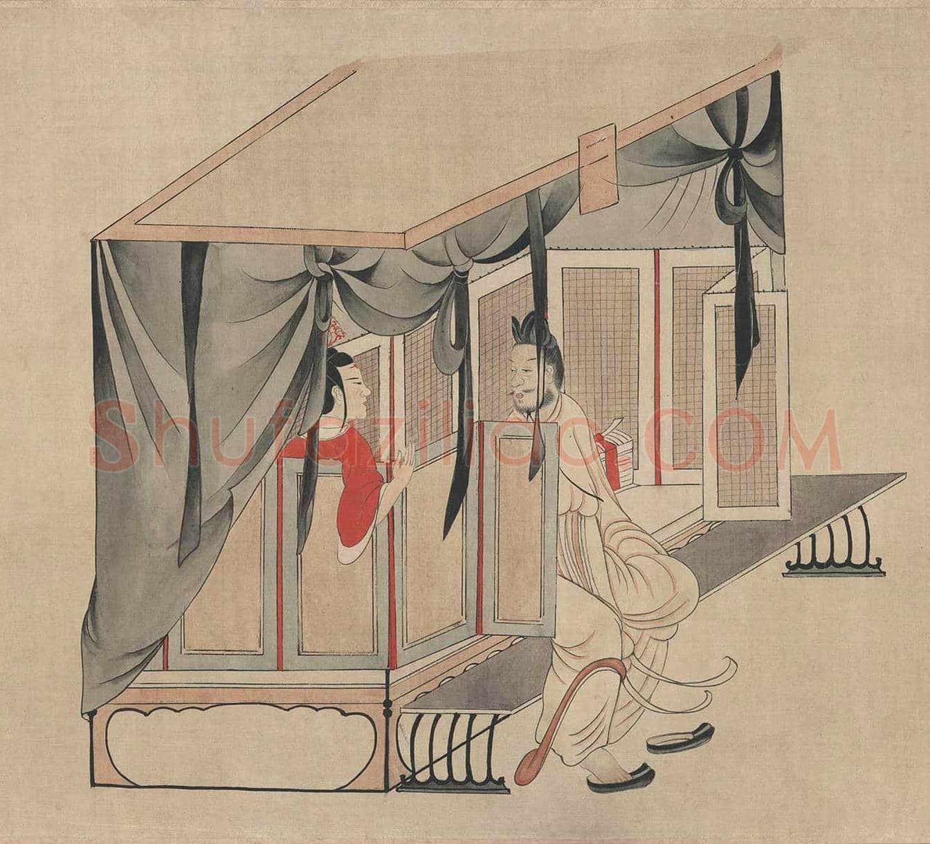 于非闇摹顾恺之《女史人物卷》图赏 | 传世国画赏析