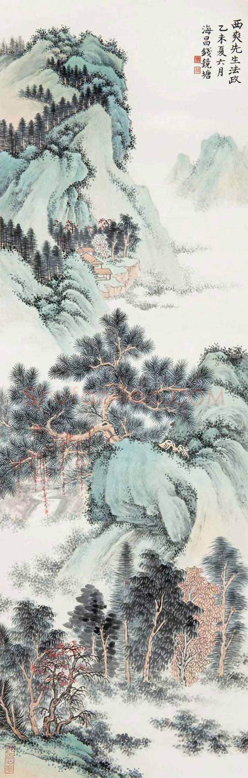 钱镜塘山水画作品欣赏 | 书画文摘
