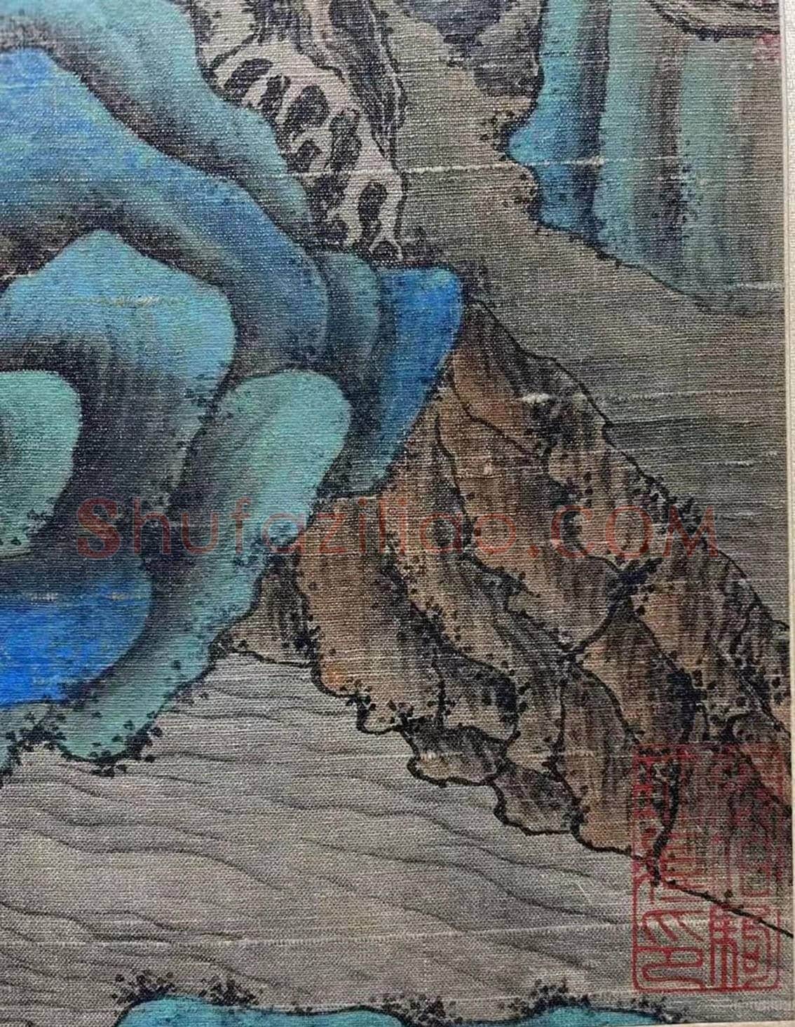 宫廷正统 青绿翘楚——钱维城《松壑仙踪图》 | 国画鉴赏