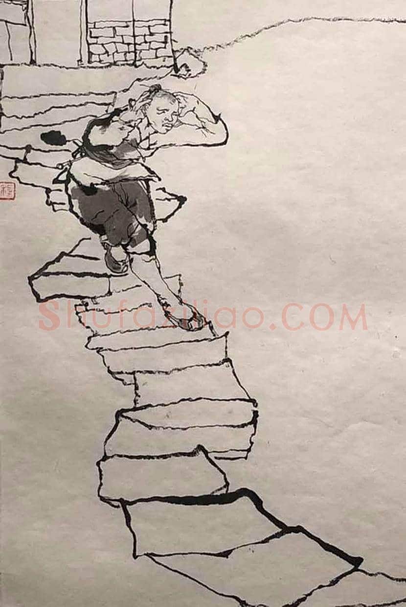 程十发绘《阿Q画传》首次回沪展出 | 书画常识