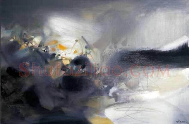 朱德群(1951-2004期间)作品欣赏 | 书画百科
