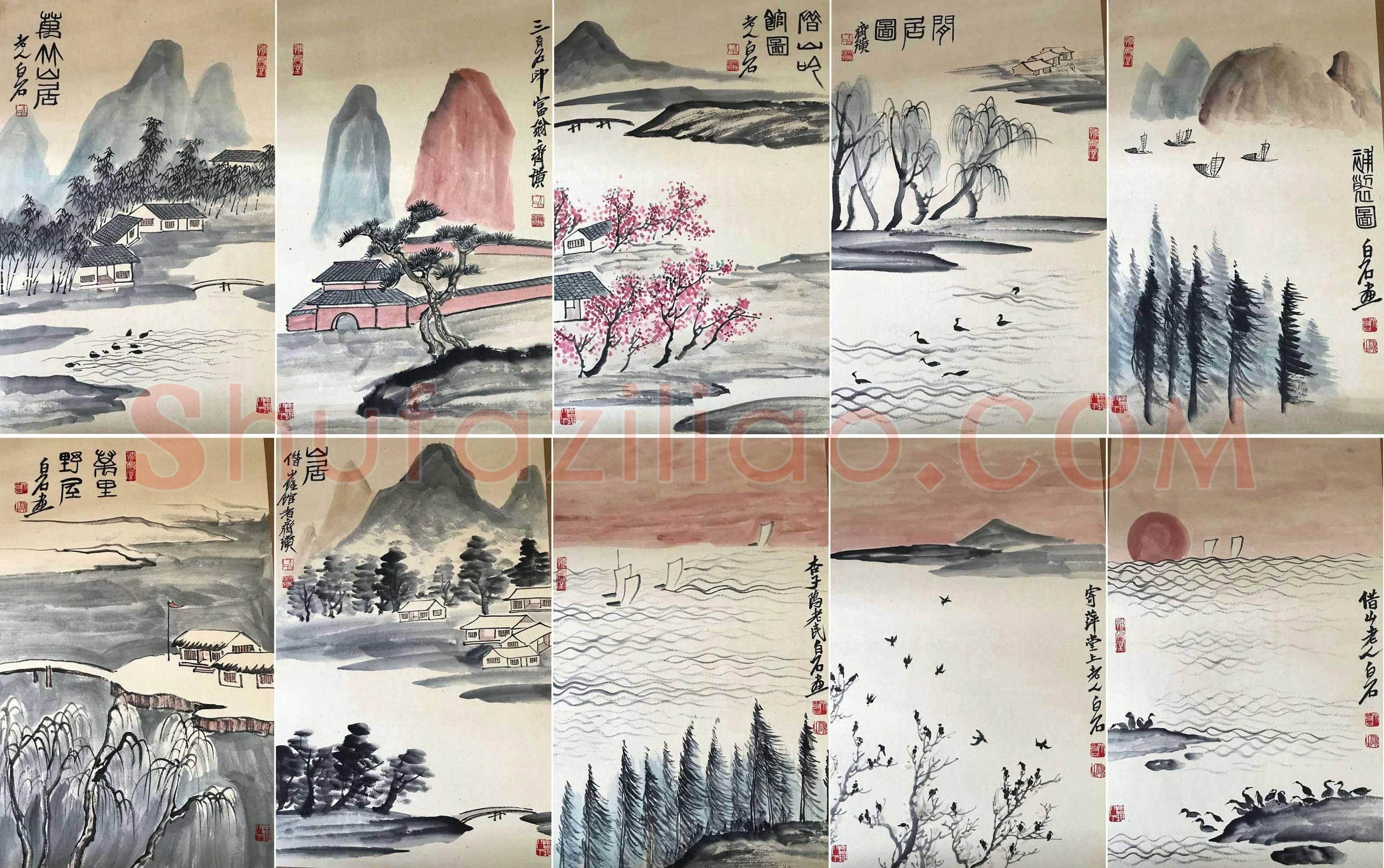 胸中山水甲天下——齐白石《四季山水册》 | 国画赏析