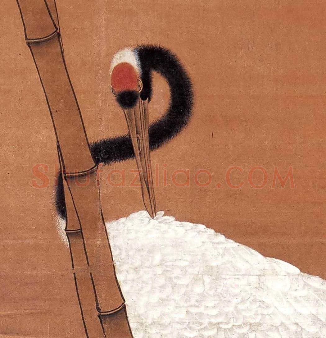 边景昭《竹鹤图》轴欣赏 | 著名国画鉴赏
