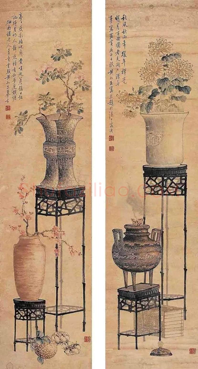 孔小瑜博古画欣赏 | 书画百科