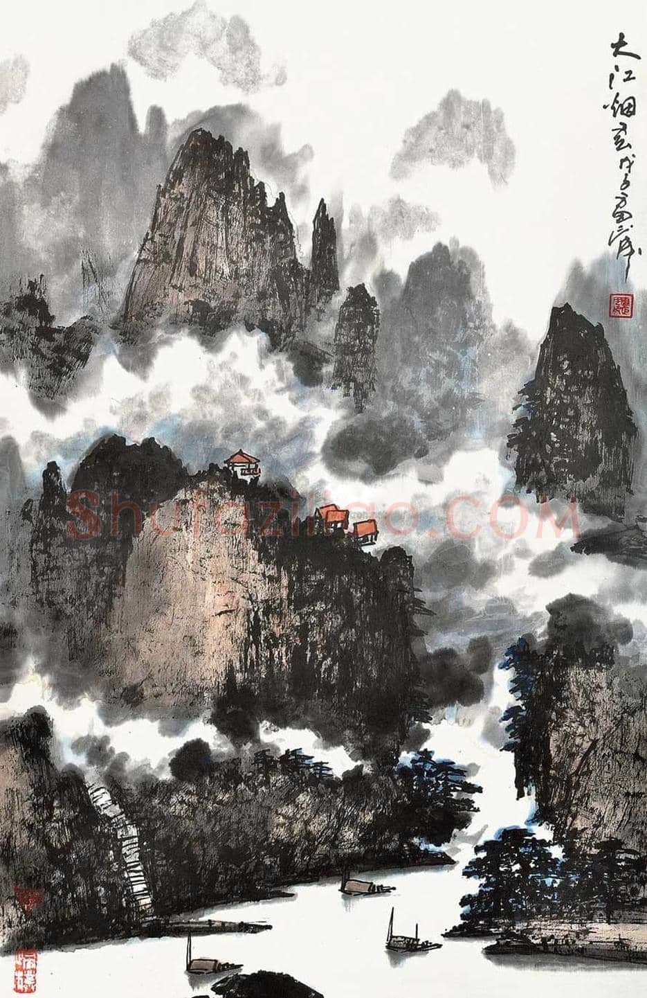 雷正民山水画作品欣赏 | 书画常识