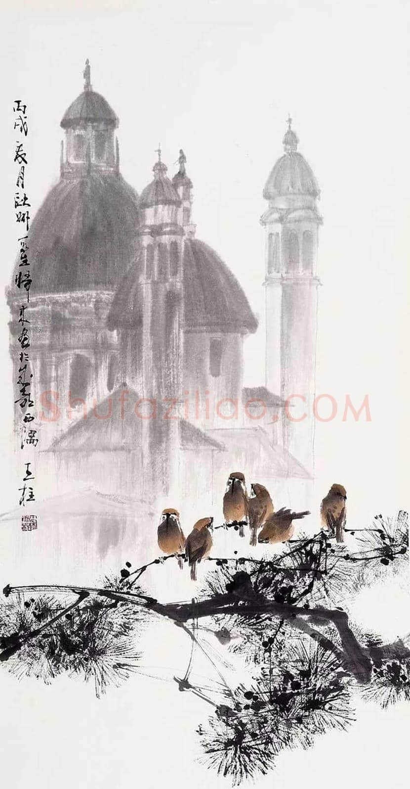 秦天柱花鸟画作品欣赏 | 书画学堂