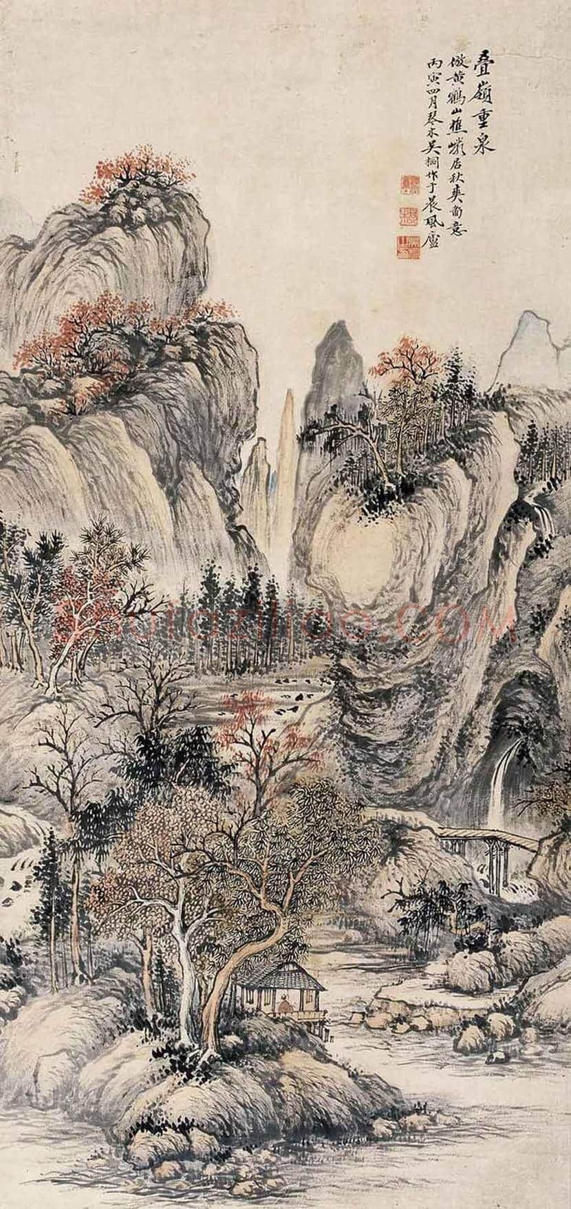 吴琴木山水画作品欣赏 | 书画讲解
