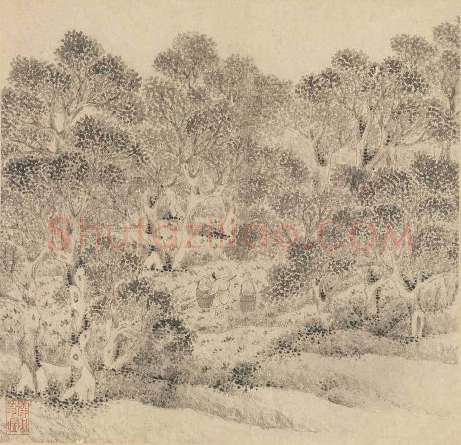 文徵明书画《山水诗画册》图赏 | 传世国画赏析