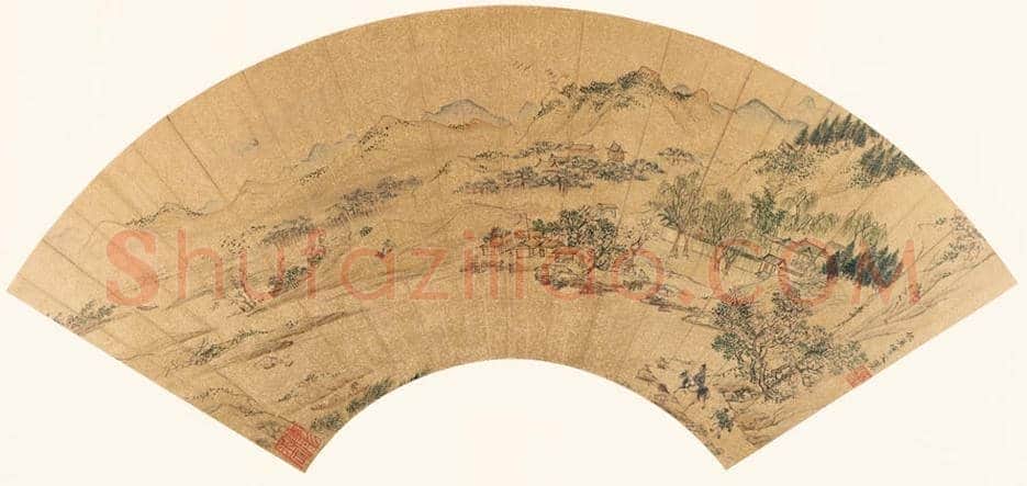 仇英扇面作品图赏 | 传世国画赏析