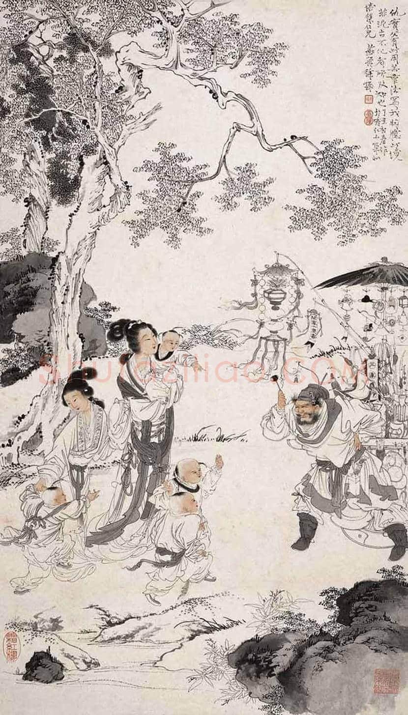徐燕孙人物画作品欣赏 | 书画讲解