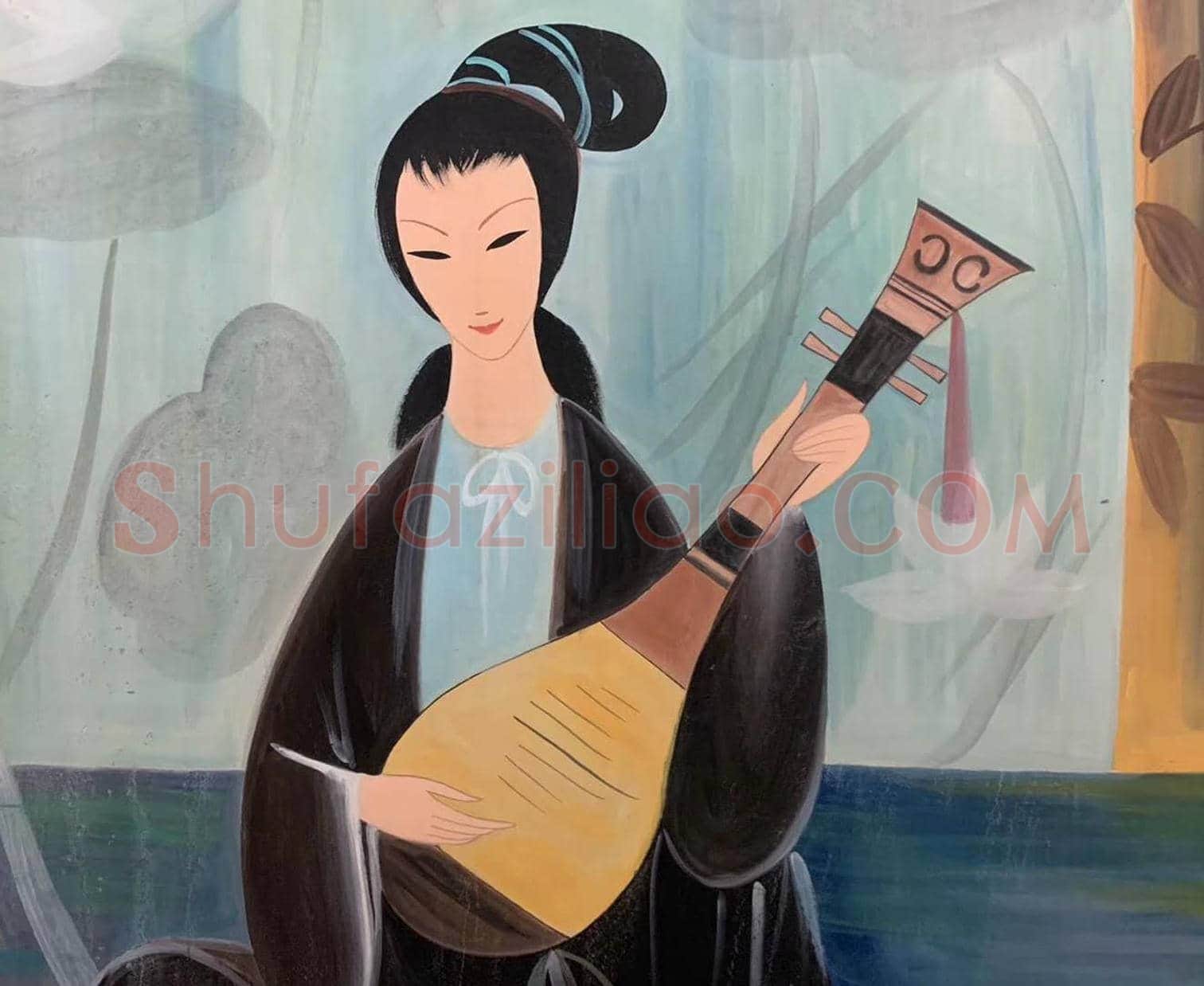 林风眠丈二钜制《五美图》，堪称镇馆之宝！ | 国画作品