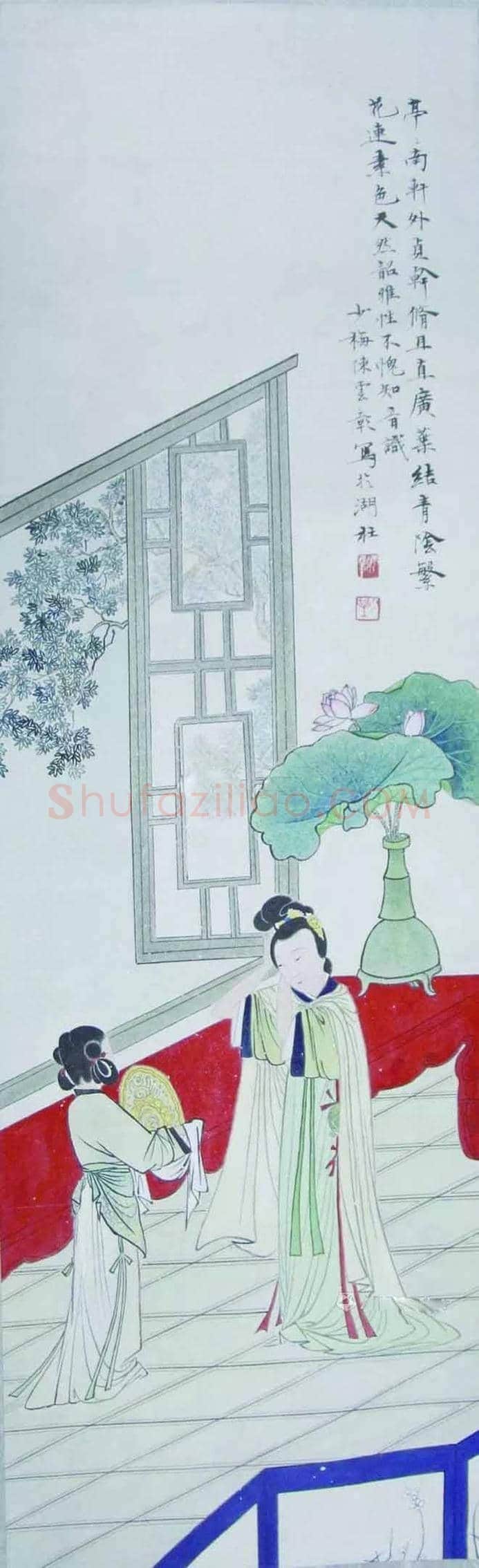 陈少梅人物画，有宋人风格 | 书画百科