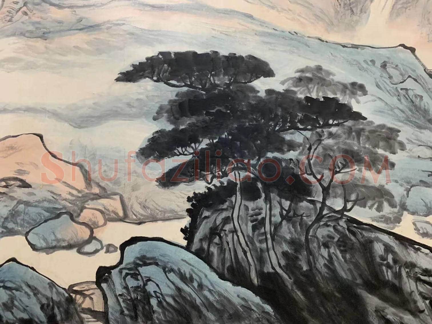 应野平丈二《奇峰耸秀图》,鼎盛之作 | 国画图片