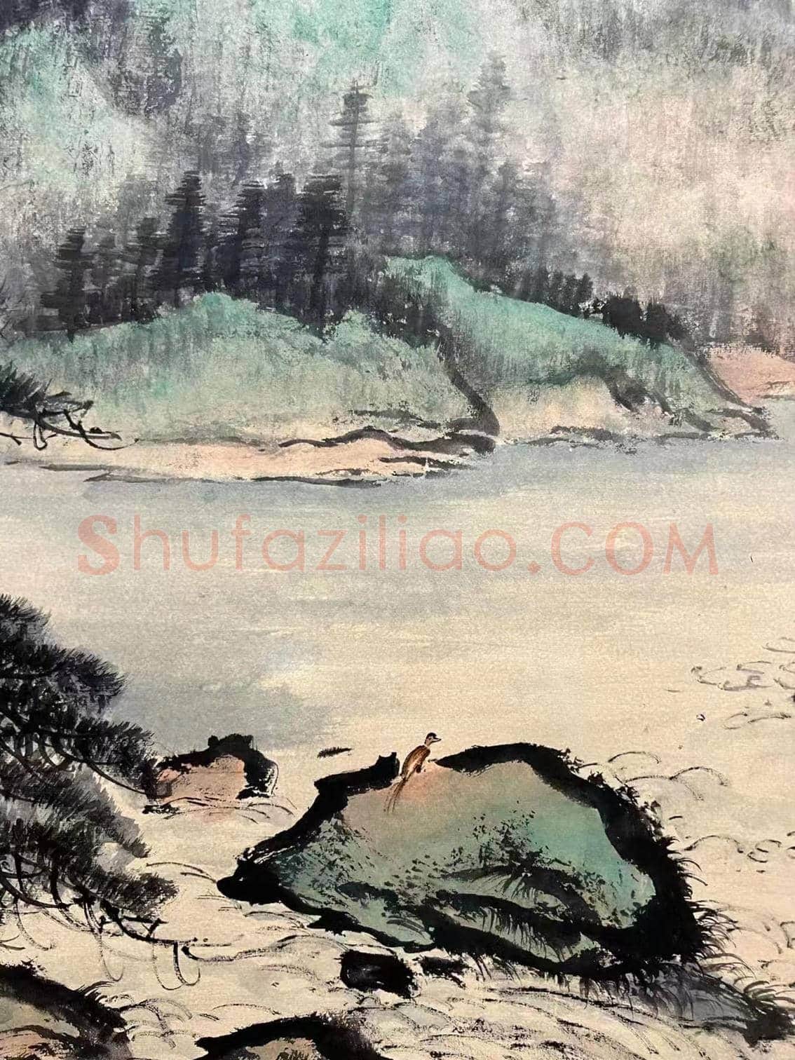 精绝之作——黎雄才《苍松飞瀑图》 | 国画鉴赏