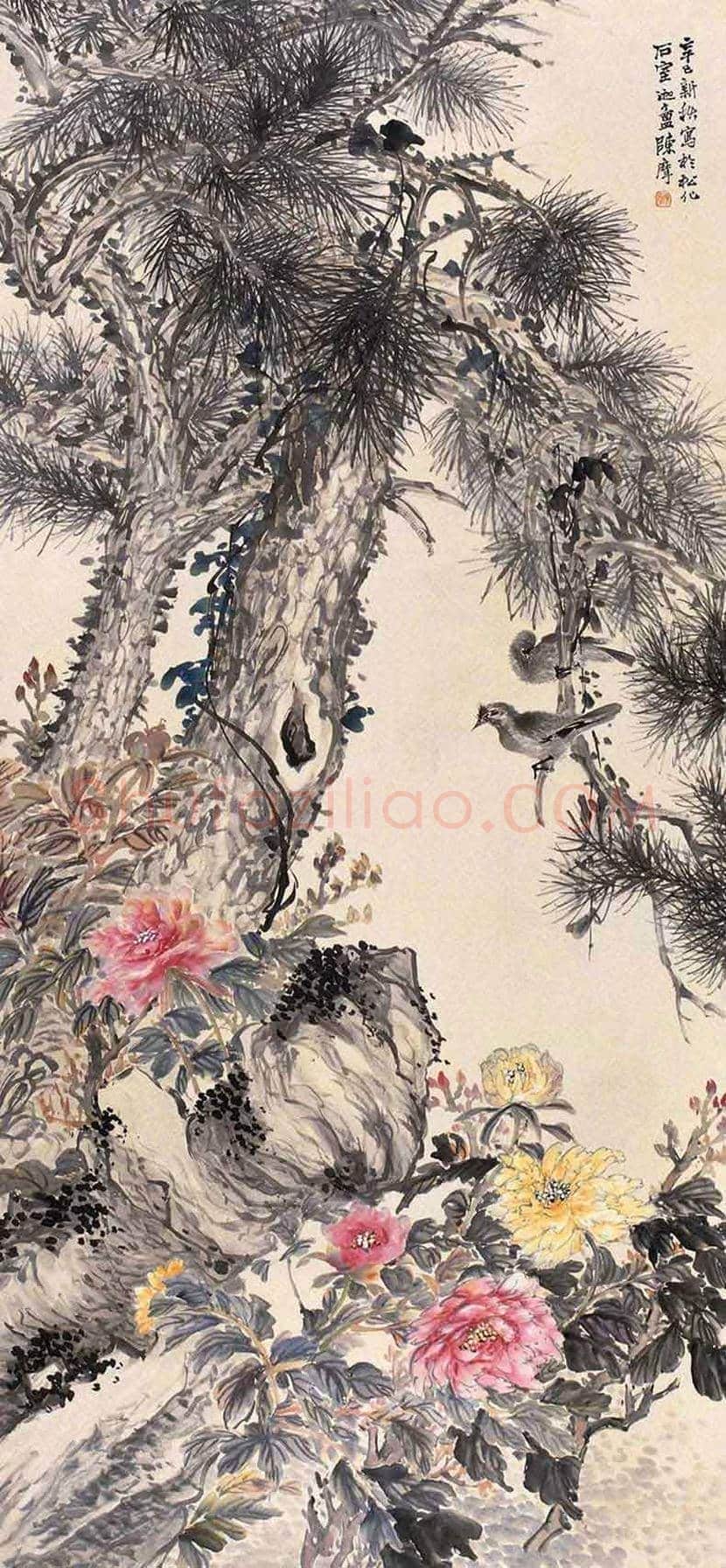 陈摩作品欣赏 | 书画资料