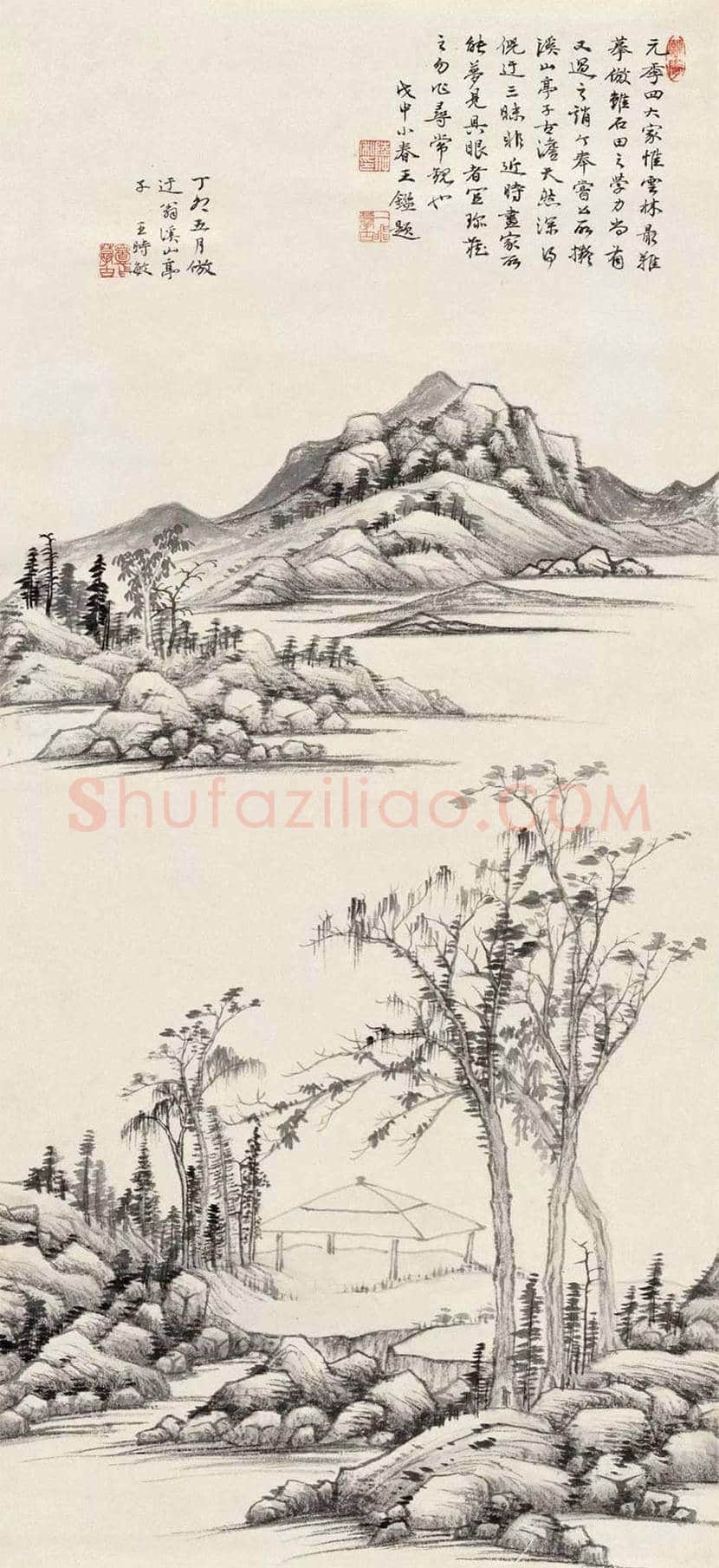 陆抑非山水画作品欣赏 | 书画资料