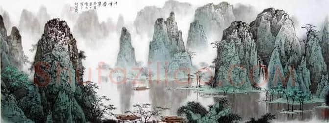 白雪石绘画作品《桂林山水》欣赏(100幅) | 书画文摘