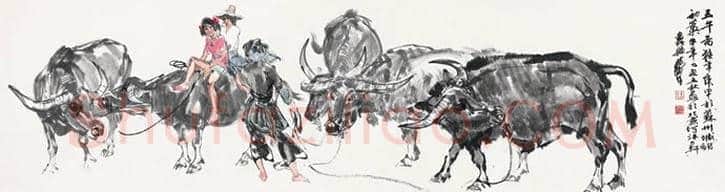 黄胄笔下的牛马羊 | 书画文摘