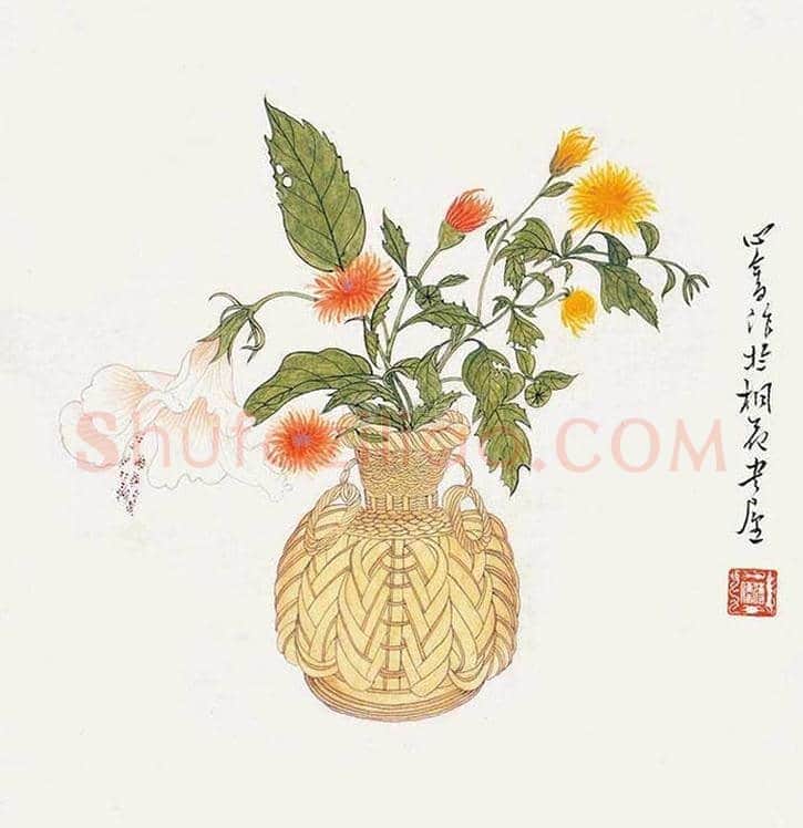 溥儒花卉作品欣赏 | 书画知识