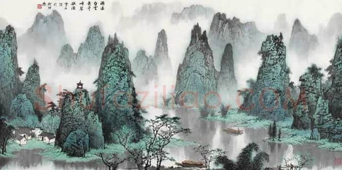 白雪石绘画作品《桂林山水》欣赏(100幅) | 书画文摘