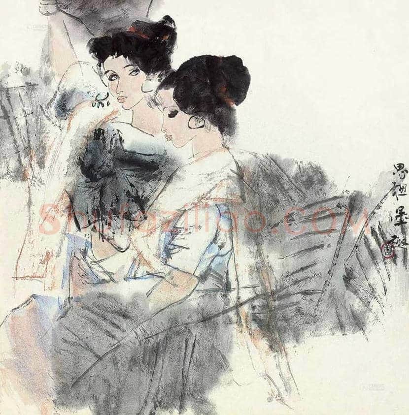 周思聪人物画作品欣赏 | 书画讲解