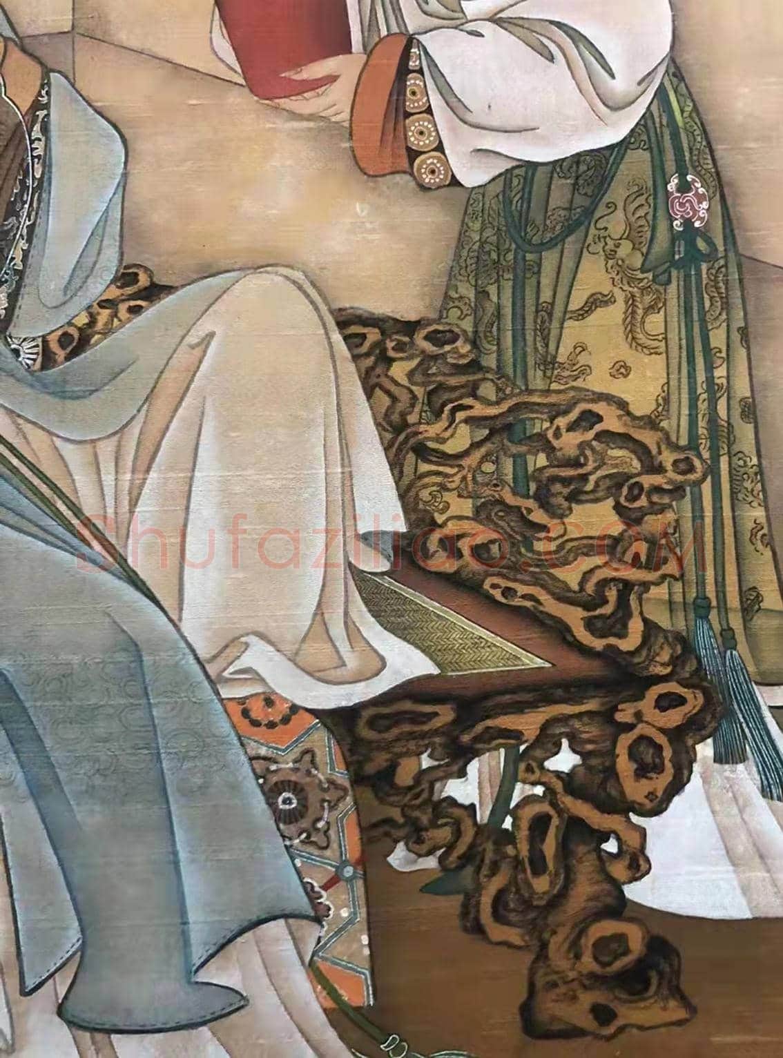 千秋佳人 富丽典雅——仇英《深闺瓶花图》 | 国画作品