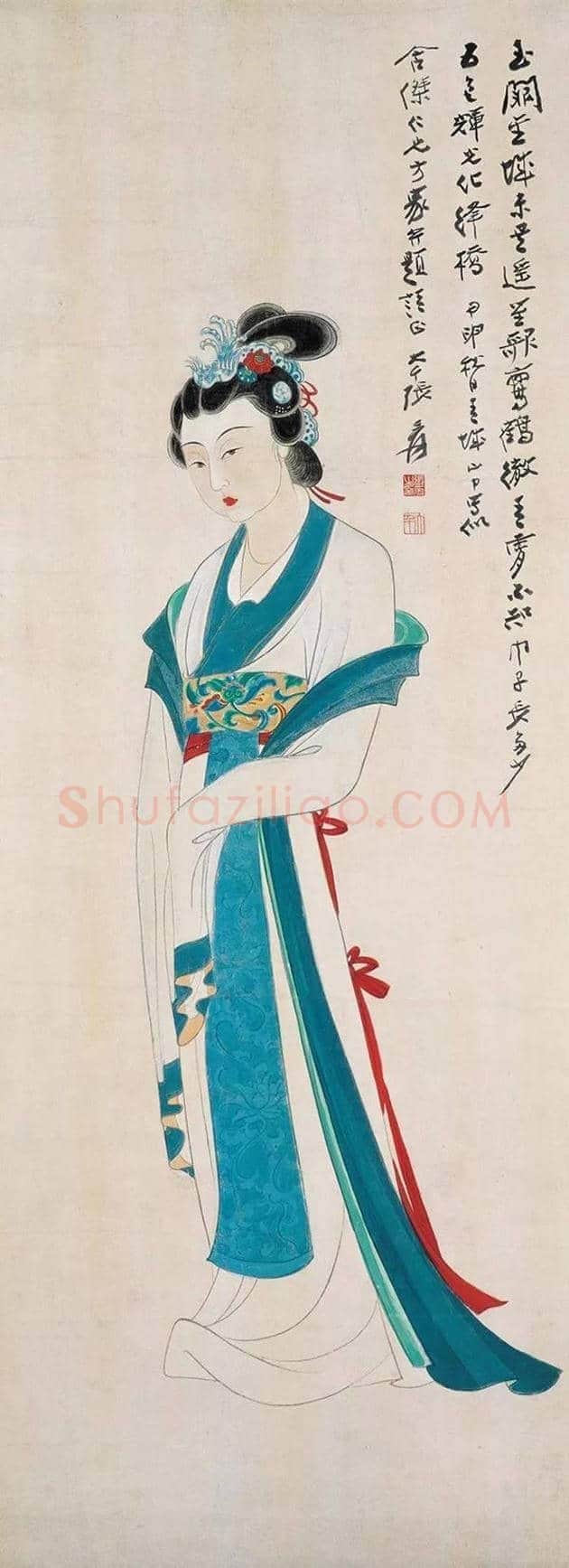 一代画坛巨匠张大千画作欣赏 | 书画学堂
