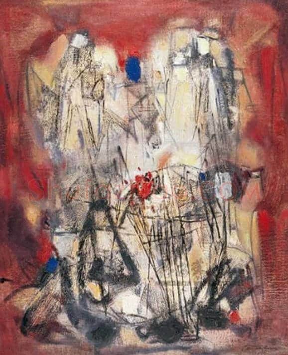 朱德群(1951-2004期间)作品欣赏 | 书画百科