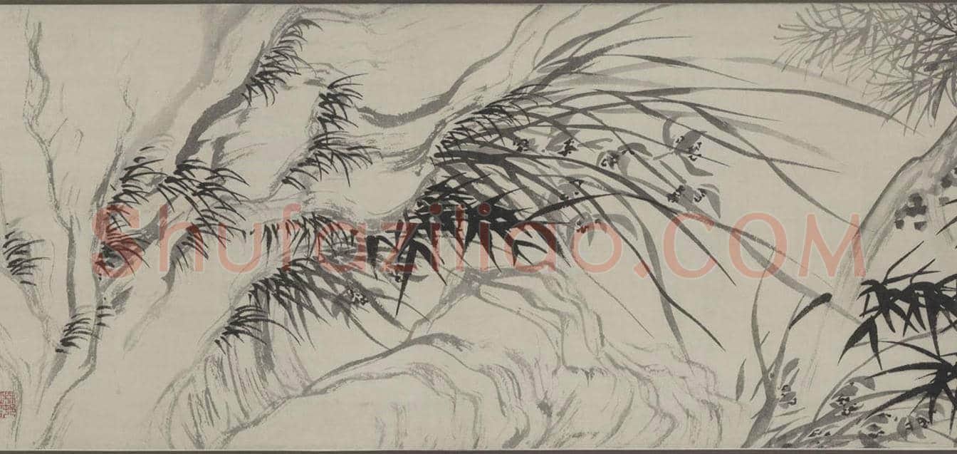 文徵明《漪兰竹石图卷》欣赏 | 书画科普